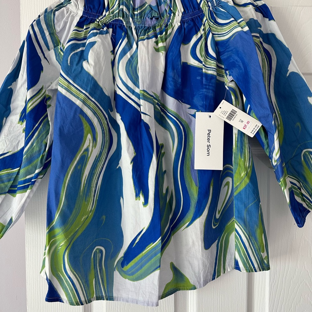 New with tags Antropologie off the shoulder blouse size M